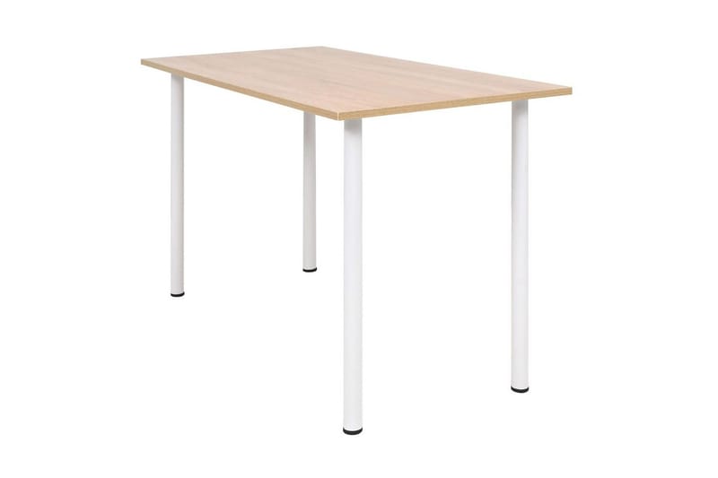 Spisebord 120x60x73 cm eik og hvit - Eik/Hvit - Spisebord & kjøkkenbord