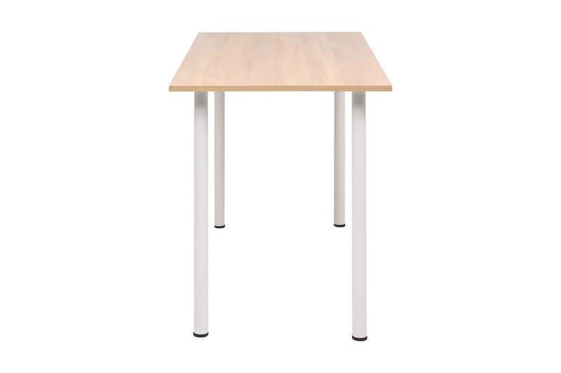 Spisebord 120x60x73 cm eik og hvit - Eik/Hvit - Møbler - Bord - Spisebord & kjøkkenbord