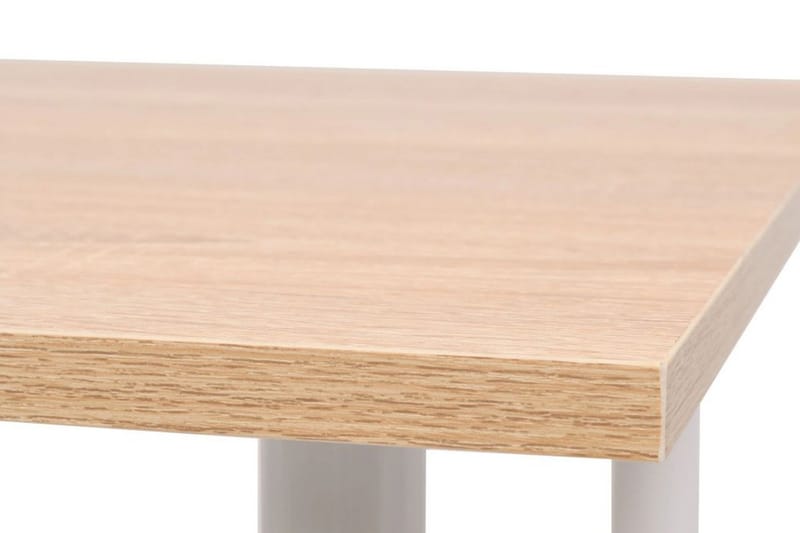 Spisebord 120x60x73 cm eik og hvit - Eik/Hvit - Møbler - Bord - Spisebord & kjøkkenbord