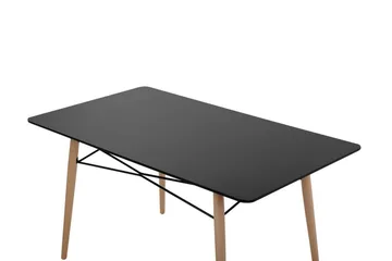Spisebord 140 x 80 cm svart BIONDI - Svart - Møbler - Bord - Spisebord & kjøkkenbord