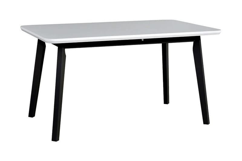 Spisebord 140cm - Hvit/Svart - Spisebord & kjøkkenbord