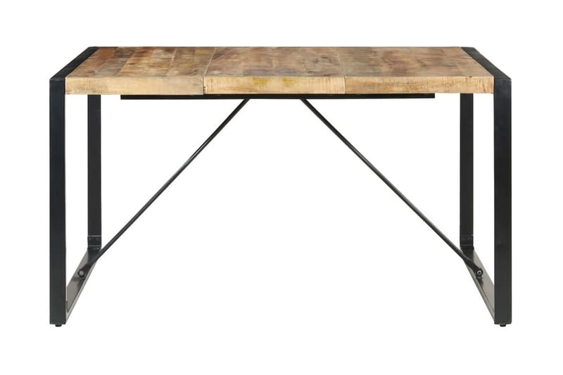 Spisebord 140x140x75 cm grovt mangotre - Brun - Møbler - Bord - Spisebord & kjøkkenbord