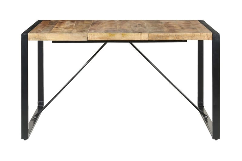 Spisebord 140x140x75 cm grovt mangotre - Brun - Spisebord & kjøkkenbord