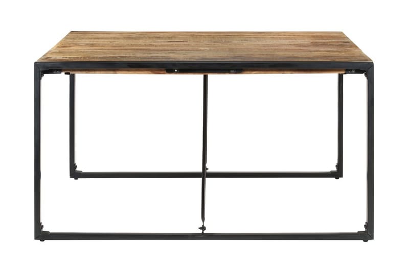 Spisebord 140x140x75 cm grovt mangotre - Brun - Møbler - Bord - Spisebord & kjøkkenbord