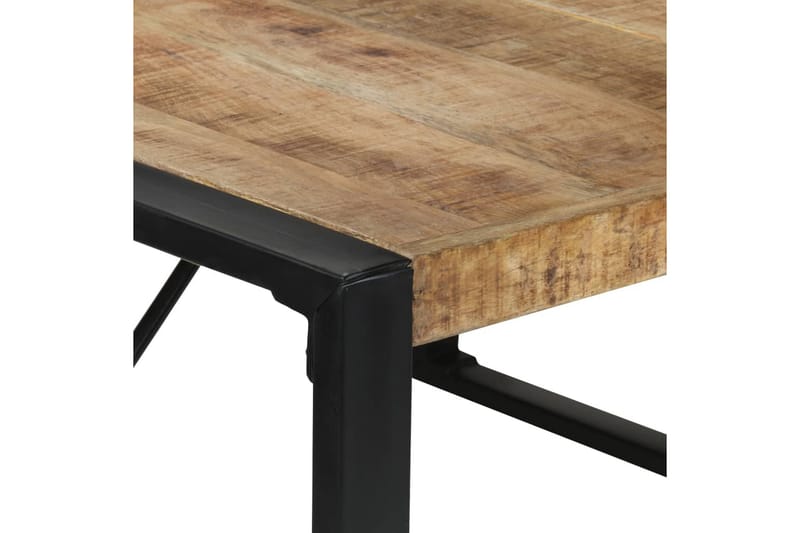 Spisebord 140x140x75 cm grovt mangotre - Brun - Spisebord & kjøkkenbord