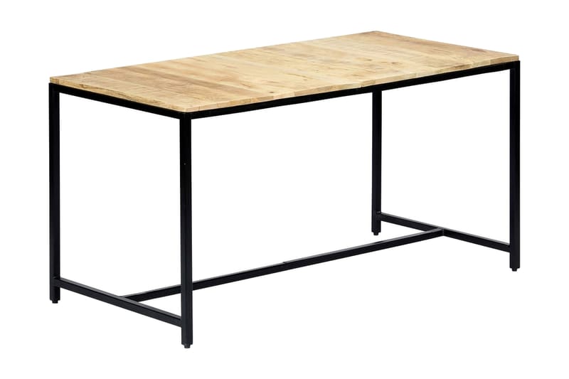Spisebord 140x70x75 cm grov heltre mango - Møbler - Bord - Spisebord & kjøkkenbord