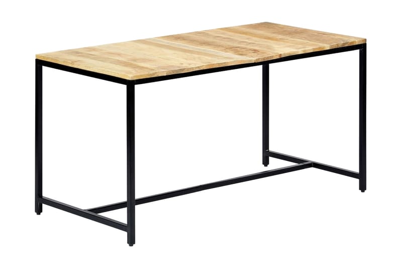 Spisebord 140x70x75 cm grov heltre mango - Møbler - Bord - Spisebord & kjøkkenbord