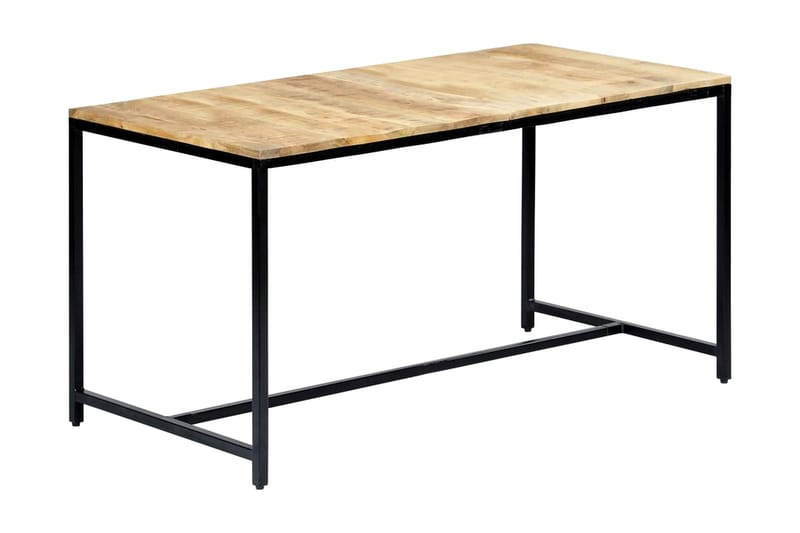 Spisebord 140x70x75 cm grov heltre mango - Møbler - Bord - Spisebord & kjøkkenbord