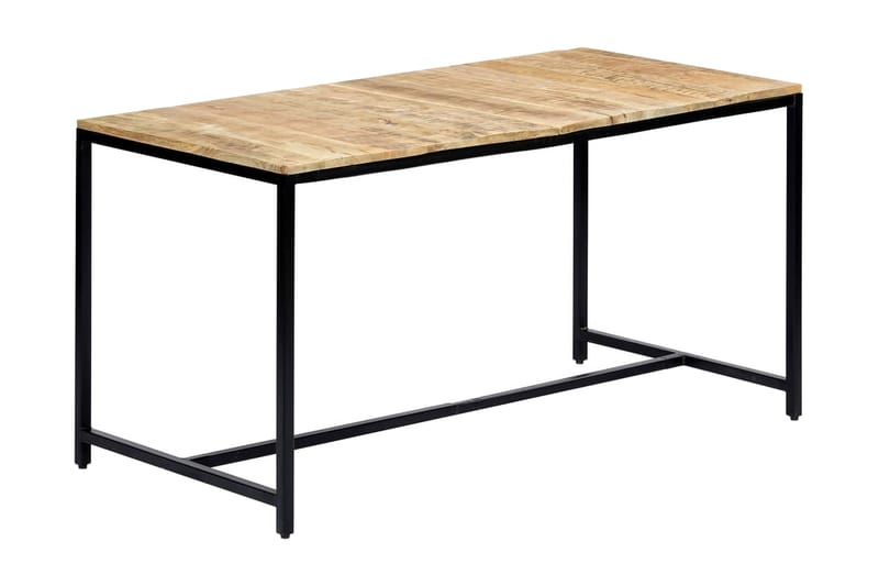 Spisebord 140x70x75 cm grov heltre mango - Møbler - Bord - Spisebord & kjøkkenbord