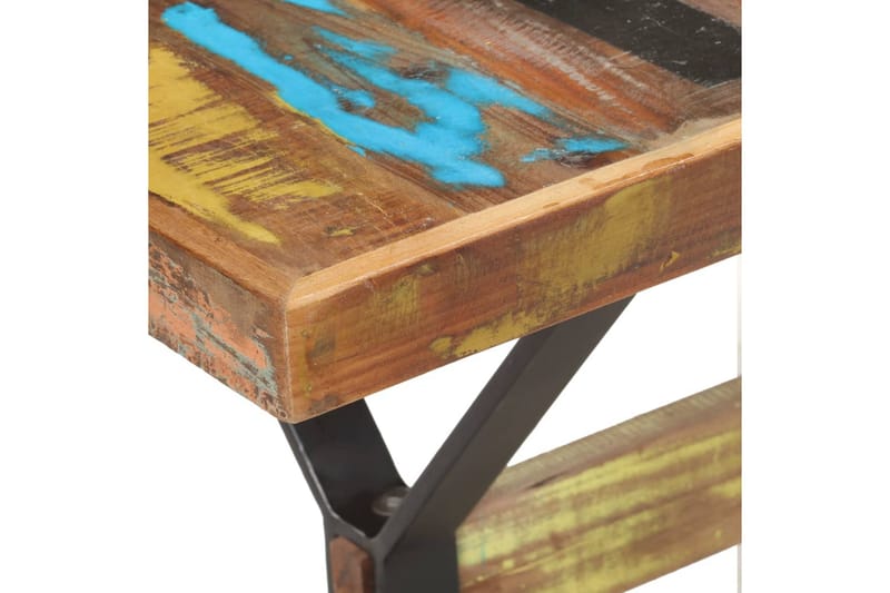 Spisebord 140x70x76 cm gjenvunnet heltre - Flerfarget - Møbler - Bord - Spisebord & kjøkkenbord