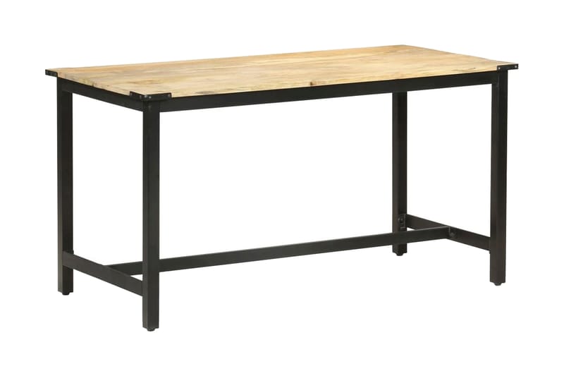 Spisebord 140x70x76 cm grov heltre mango - Møbler - Bord - Spisebord & kjøkkenbord