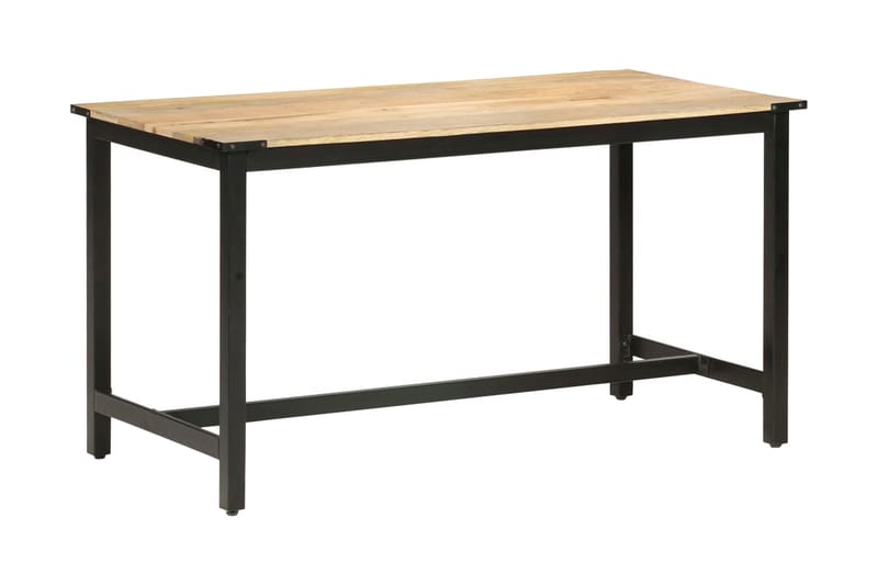 Spisebord 140x70x76 cm grov heltre mango - Møbler - Bord - Spisebord & kjøkkenbord