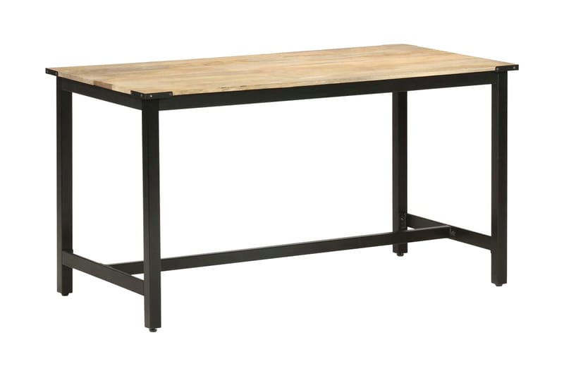 Spisebord 140x70x76 cm grov heltre mango - Møbler - Bord - Spisebord & kjøkkenbord