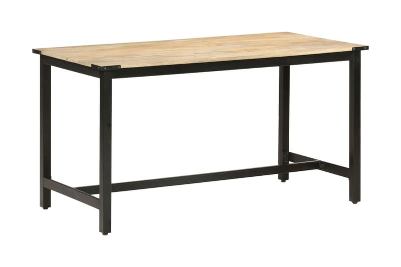 Spisebord 140x70x76 cm grov heltre mango - Møbler - Bord - Spisebord & kjøkkenbord