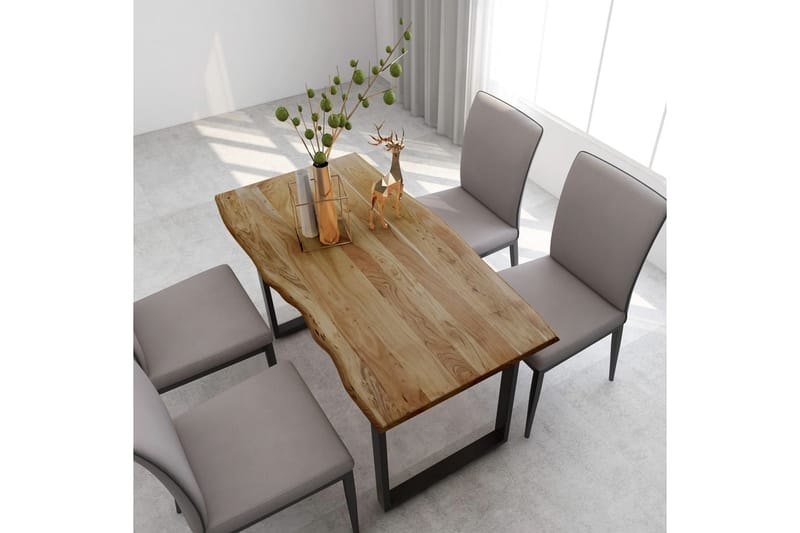 Spisebord 140x70x76 cm heltre akasie - Brun - Spisebord & kjøkkenbord