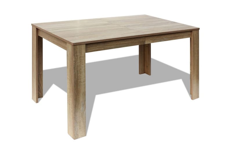 Spisebord 140x80x75 cm Eik - Eik - Møbler - Bord - Spisebord & kjøkkenbord