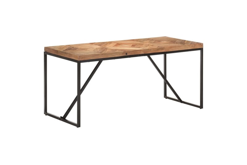 Spisebord 160x70x76 cm heltre akasie og mango - Brun - Spisebord & kjøkkenbord