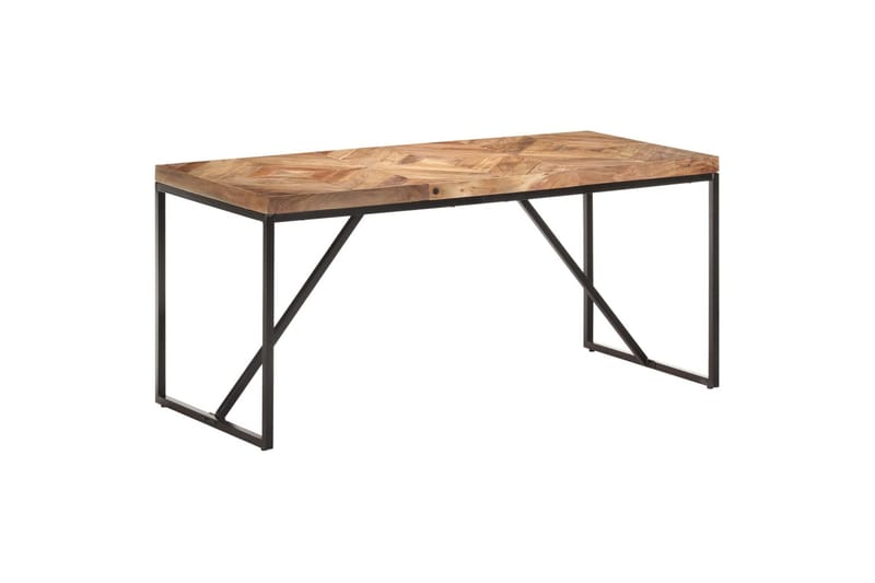Spisebord 160x70x76 cm heltre akasie og mango - Brun - Spisebord & kjøkkenbord
