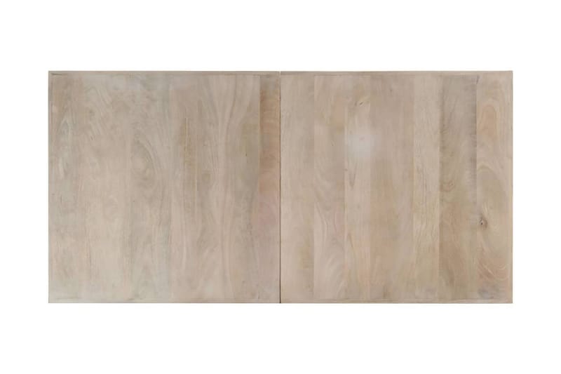 Spisebord 160x80x75 cm heltre mango hvit - Møbler - Bord - Spisebord & kjøkkenbord