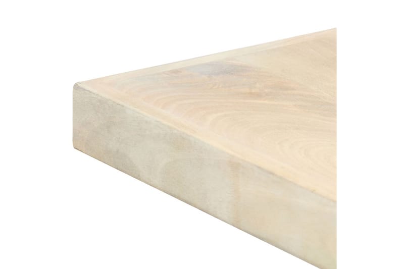 Spisebord 160x80x75 cm heltre mango hvit - Møbler - Bord - Spisebord & kjøkkenbord