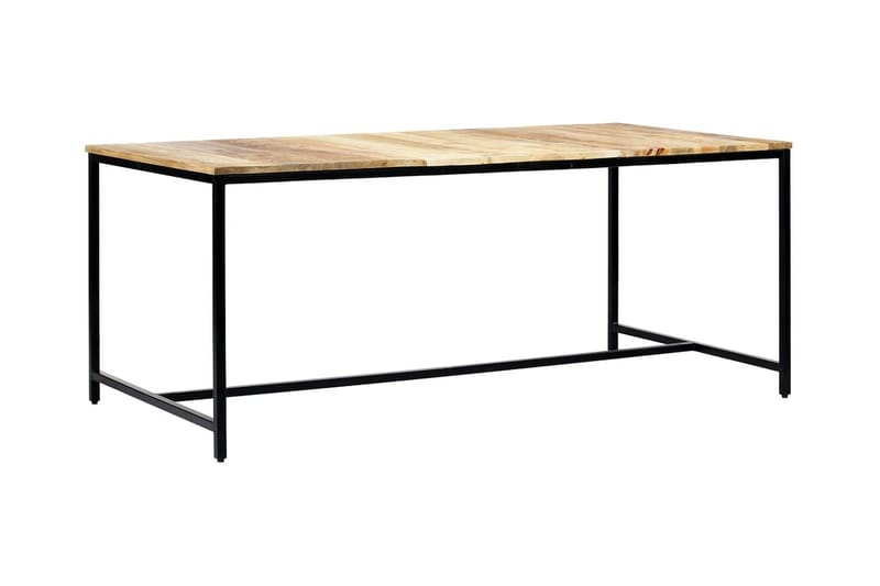 Spisebord 180x90x75 cm grov heltre mango - Møbler - Bord - Spisebord & kjøkkenbord