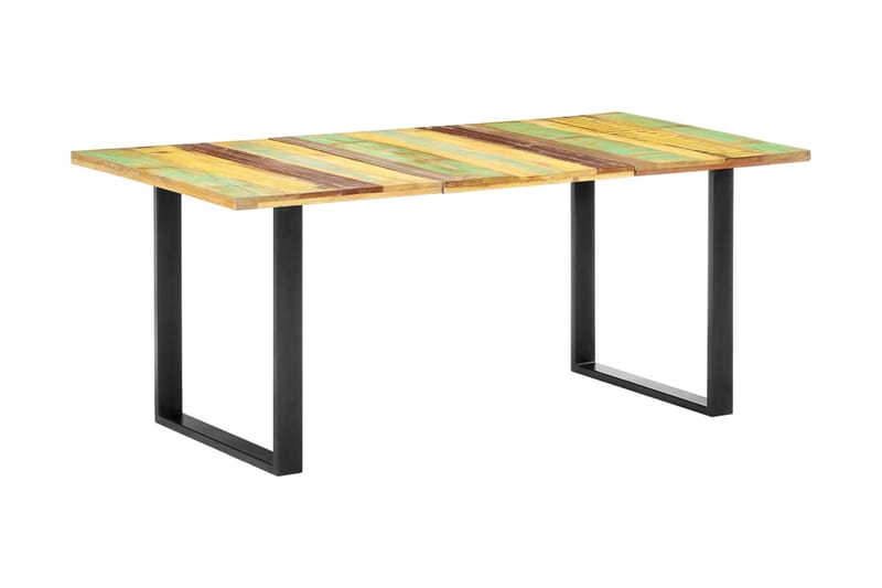 Spisebord 180x90x76 cm gjenvunnet heltre - Flerfarget - Spisebord & kjøkkenbord