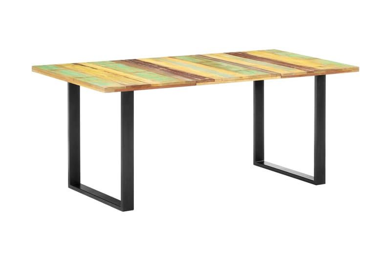Spisebord 180x90x76 cm gjenvunnet heltre - Flerfarget - Møbler - Bord - Spisebord & kjøkkenbord