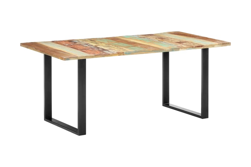 Spisebord 180x90x76 cm gjenvunnet heltre - Flerfarget - Møbler - Bord - Spisebord & kjøkkenbord