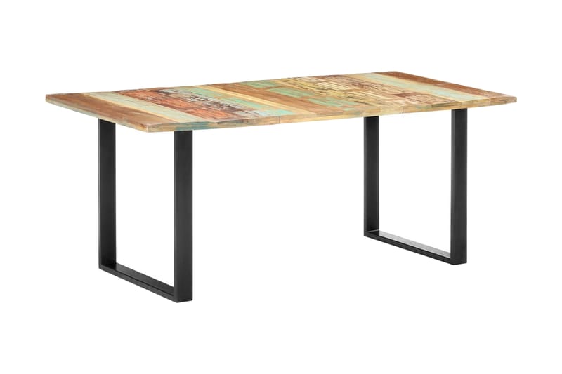 Spisebord 180x90x76 cm gjenvunnet heltre - Flerfarget - Møbler - Bord - Spisebord & kjøkkenbord