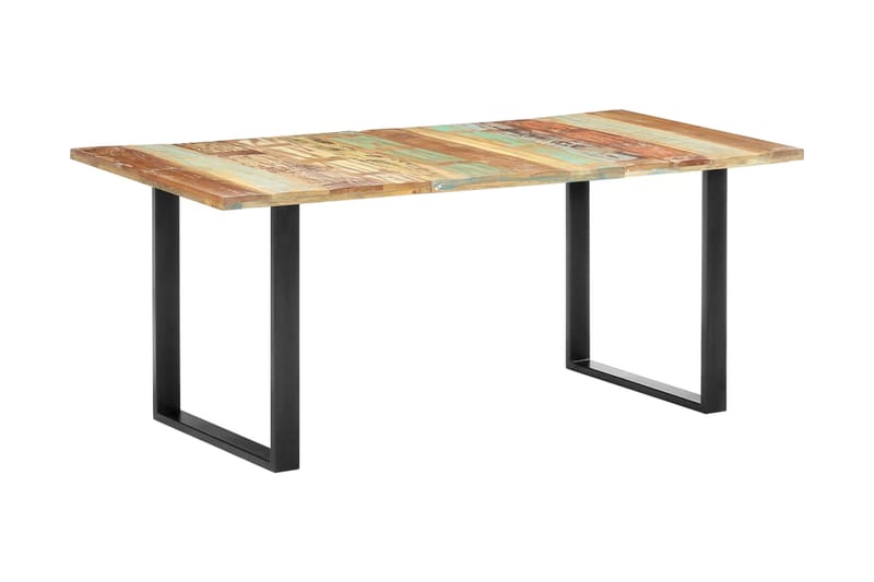 Spisebord 180x90x76 cm gjenvunnet heltre - Flerfarget - Møbler - Bord - Spisebord & kjøkkenbord