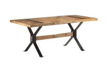 Spisebord 180x90x76 cm grovt mangotre - Brun - Møbler - Bord - Spisebord & kjøkkenbord