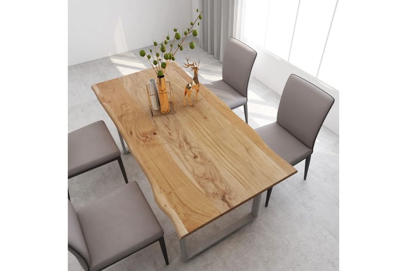 Spisebord 180x90x76 cm heltre akasie - Brun - Møbler - Bord - Spisebord & kjøkkenbord