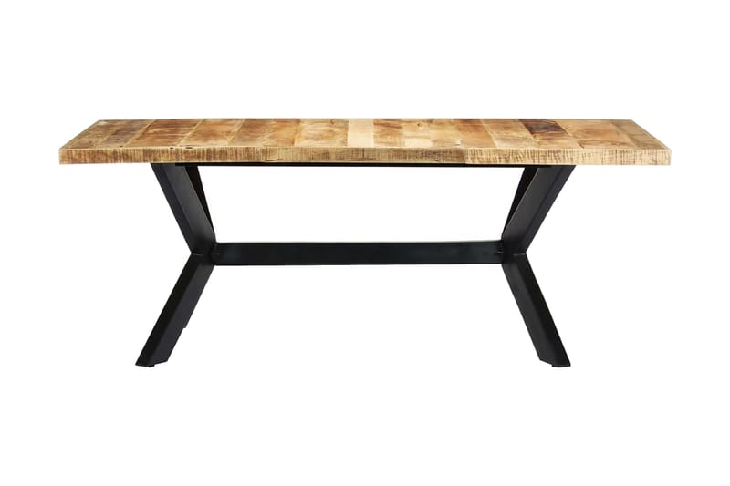 Spisebord 200x100x75 cm heltre mango - Møbler - Bord - Spisebord & kjøkkenbord