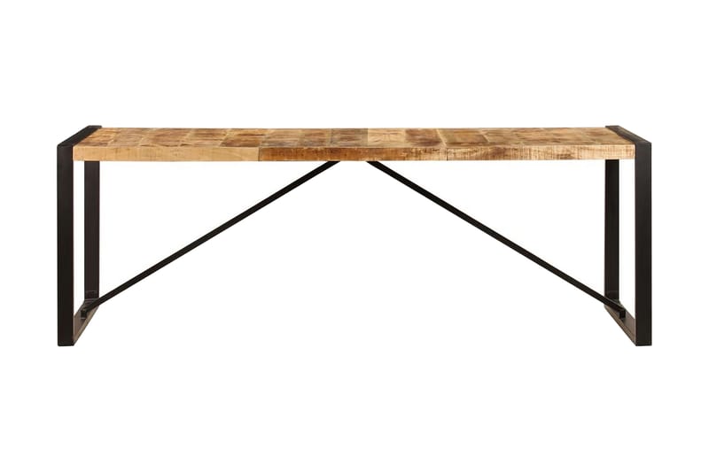 Spisebord 220x100x75 cm heltre mango - Møbler - Bord - Spisebord & kjøkkenbord