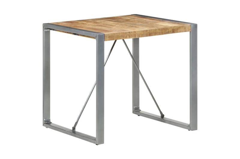 Spisebord 80x80x75 cm grovt mangotre - Brun - Spisebord & kjøkkenbord