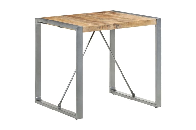 Spisebord 80x80x75 cm grovt mangotre - Brun - Møbler - Bord - Spisebord & kjøkkenbord