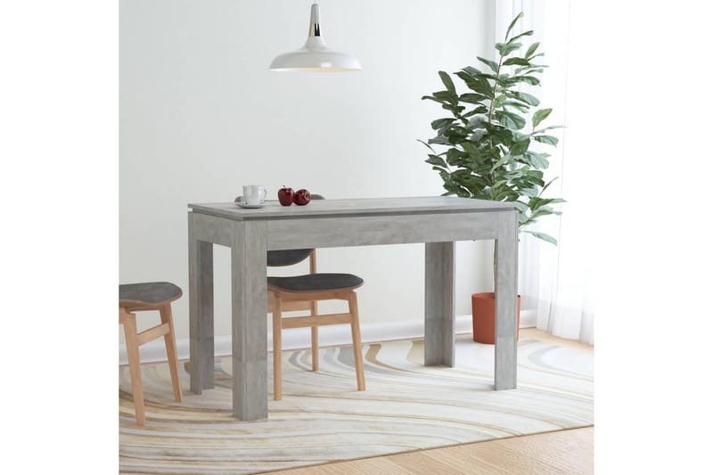 Spisebord betonggrå 120x60x76 cm sponplate - Møbler - Bord - Spisebord & kjøkkenbord