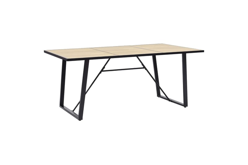 Spisebord eik 200x100x75 cm MDF - Møbler - Bord - Spisebord & kjøkkenbord