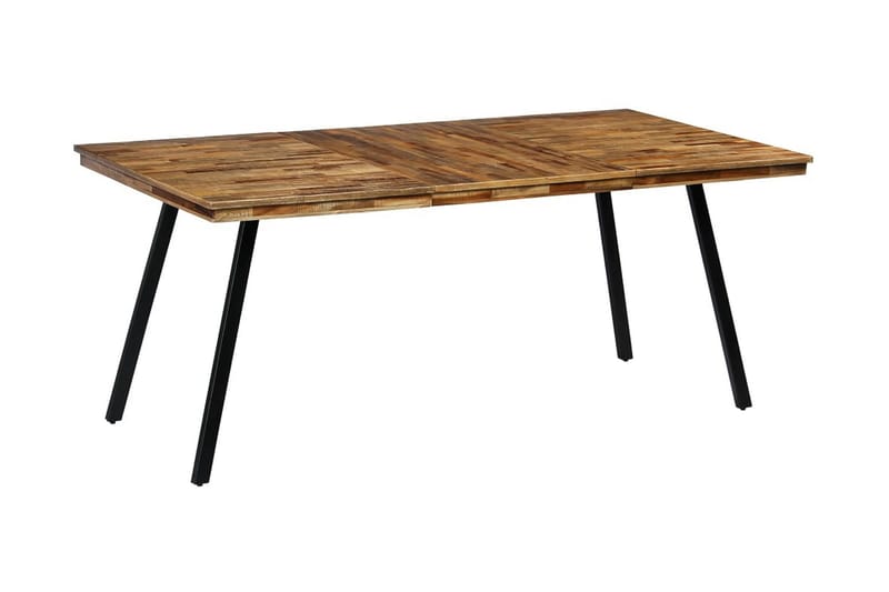 Spisebord gjenvunnet teak og stål 180x90x76 cm - Teak - Møbler - Bord - Spisebord & kjøkkenbord