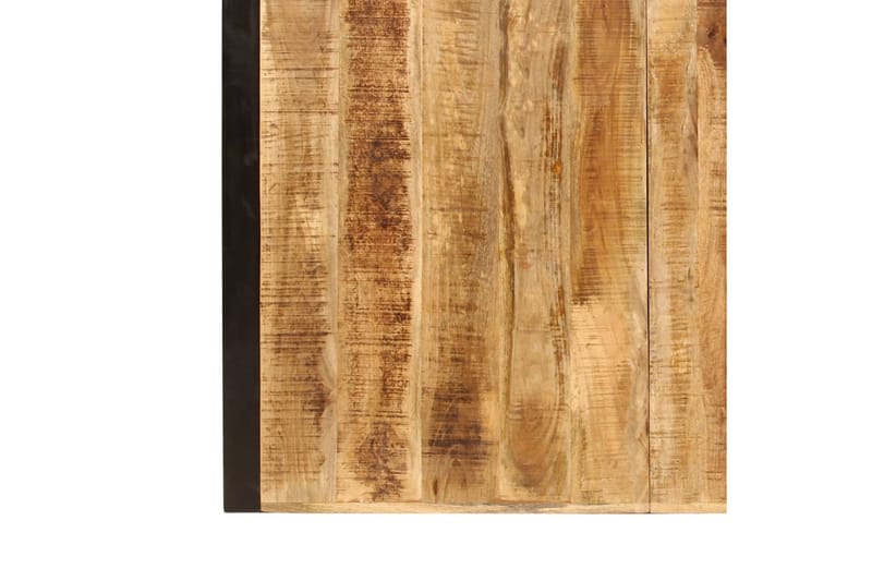 Spisebord grovt mangotre 180 cm - Mangotre/Svart - Møbler - Bord - Spisebord & kjøkkenbord