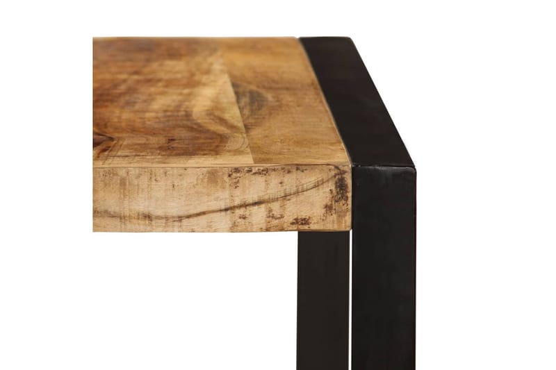 Spisebord grovt mangotre 180 cm - Mangotre/Svart - Møbler - Bord - Spisebord & kjøkkenbord