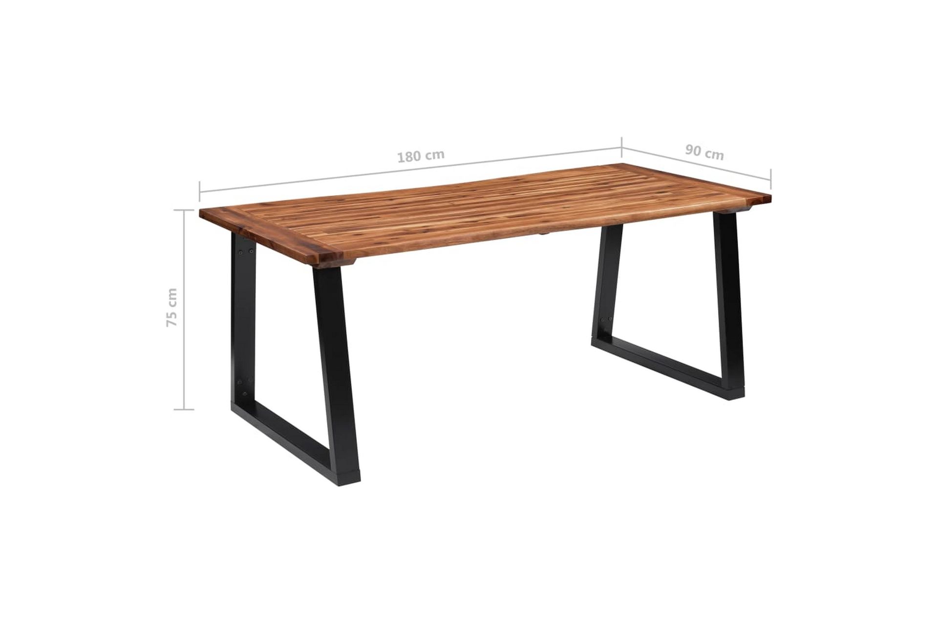 Spisebord heltre akasie 180x90 cm - Møbler - Bord - Spisebord & kjøkkenbord