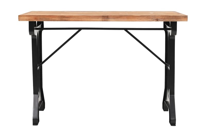 Spisebord heltre edelgran 122x65x82 cm - Gran/Svart - Møbler - Bord - Spisebord & kjøkkenbord
