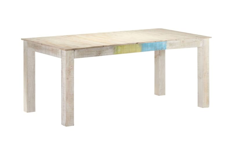Spisebord hvit 180x90x76 cm heltre mango - Hvit - Spisebord & kjøkkenbord