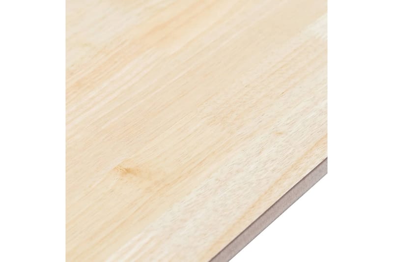Spisebord hvit og brun 114x71x75 cm heltre gummitre - Møbler - Bord - Spisebord & kjøkkenbord
