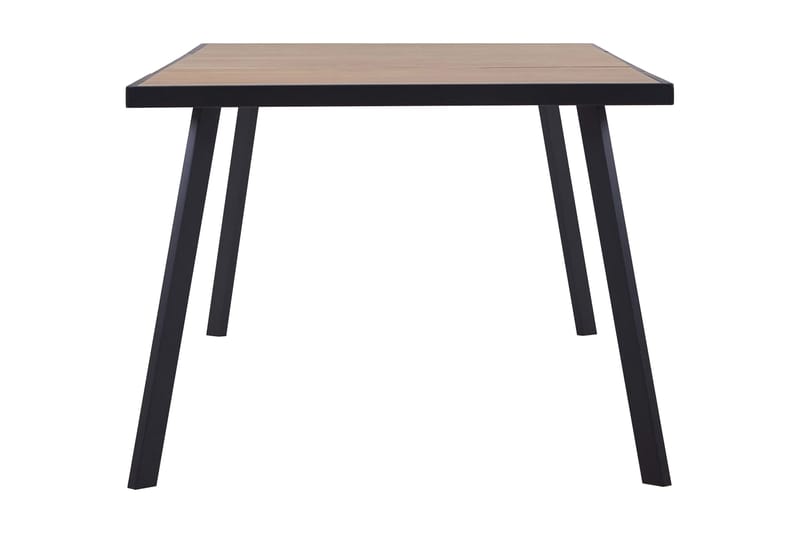 Spisebord lys trefarge og svart 200x100x75 cm MDF - Brun - Møbler - Bord - Spisebord & kjøkkenbord