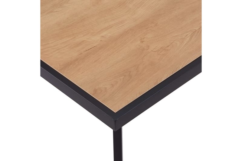 Spisebord lys trefarge og svart 200x100x75 cm MDF - Brun - Møbler - Bord - Spisebord & kjøkkenbord