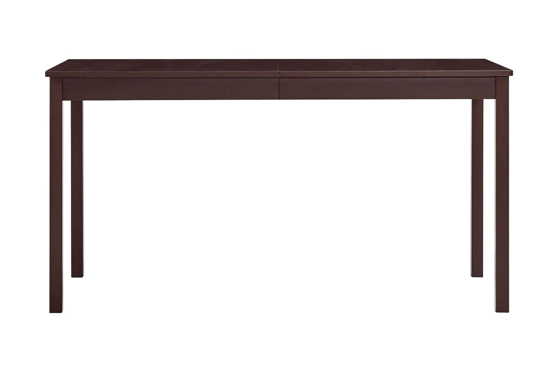 Spisebord mørkebrun 140x70x73 cm furu - Brun - Møbler - Bord - Spisebord & kjøkkenbord