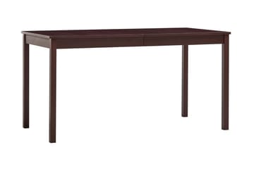 Spisebord mørkebrun 140x70x73 cm furu - Brun - Møbler - Bord - Spisebord & kjøkkenbord