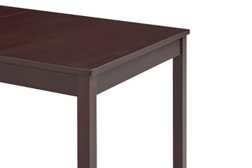 Spisebord mørkebrun 140x70x73 cm furu - Brun - Møbler - Bord - Spisebord & kjøkkenbord